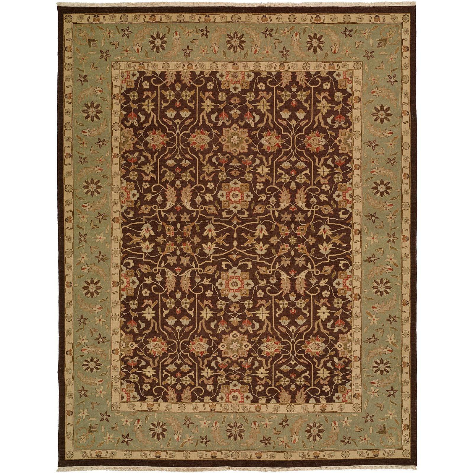 Sierra Ivory Rust Wool Soumak Area Rug