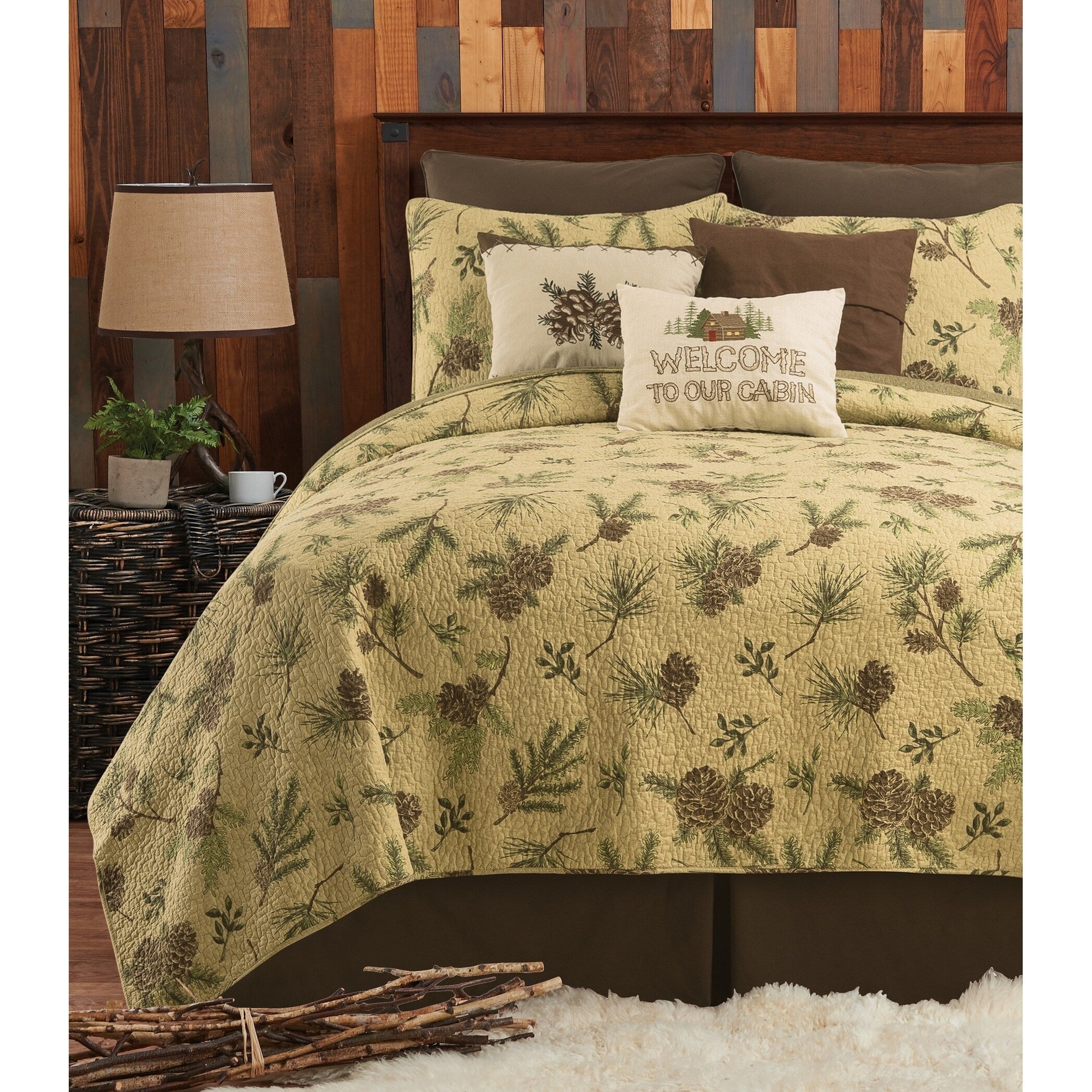 Sierra Retreat Rustic Quilt Set