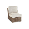 Havenside Home Sandestria Beige Outdoor Armless Chair