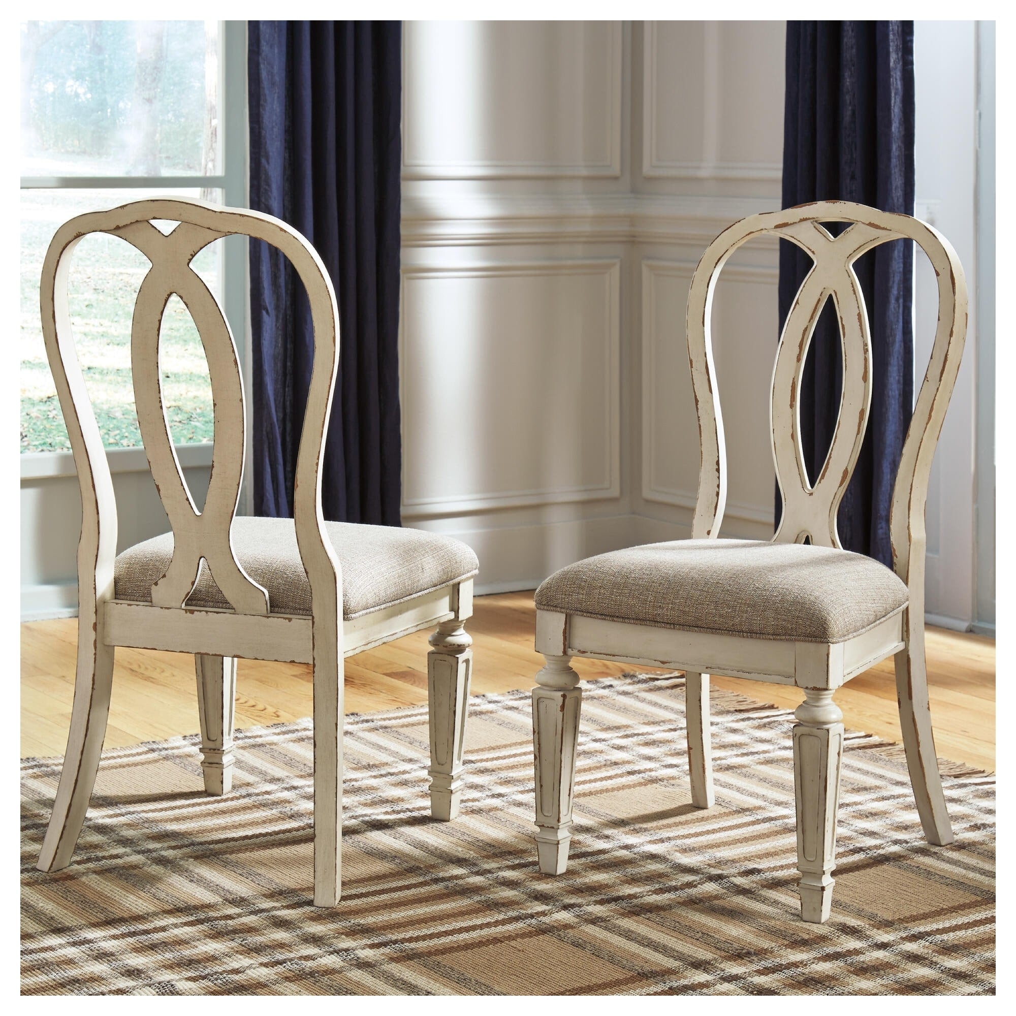 Realyn Dining Room Chair Set Of 2 Chipped White