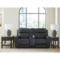Signature Design By Ashley 5Z Dreamlight Black Power Reclining Loveseat With Console 78 W X 40 D X 42.5 H