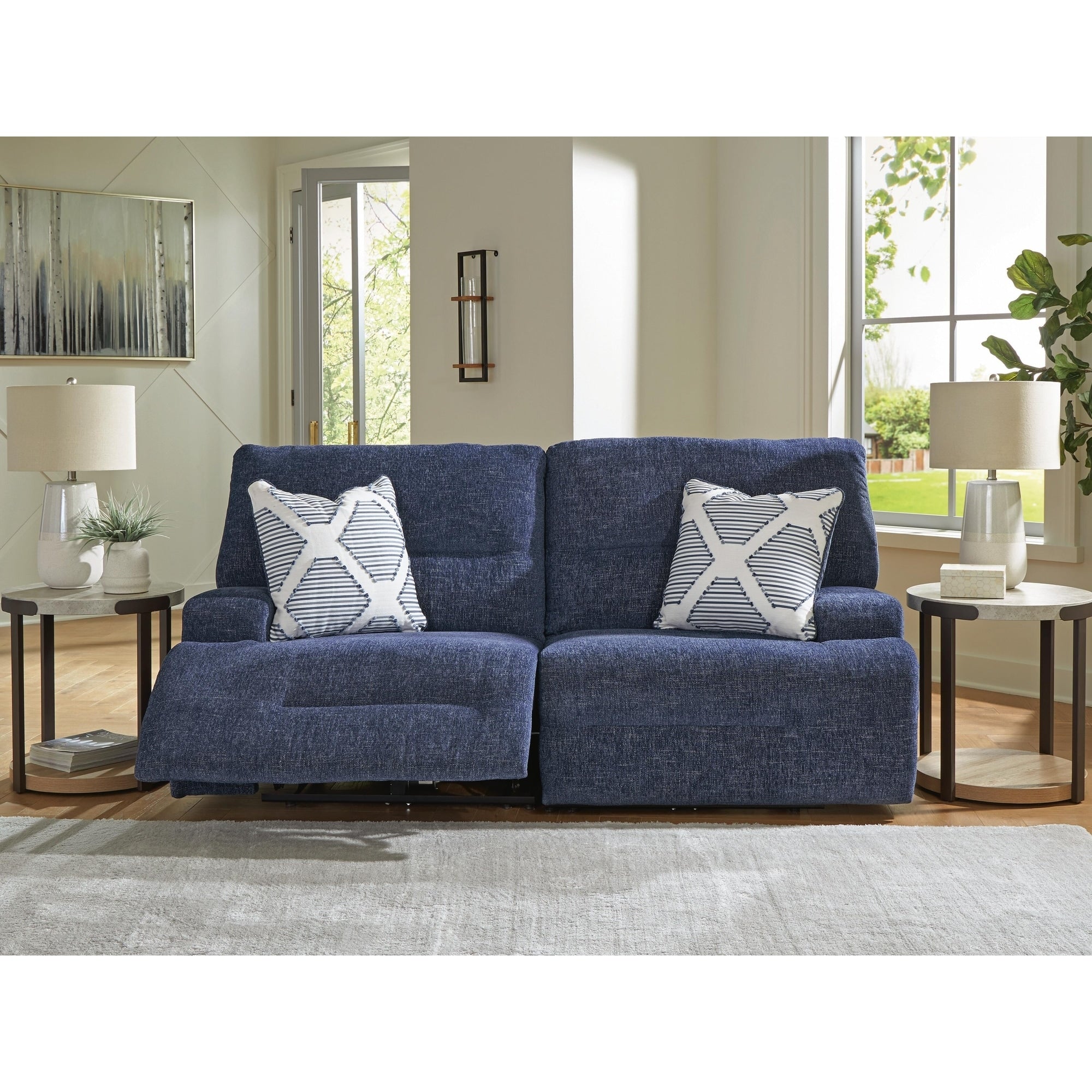 Signature Design By Ashley Acklen Place 2 Piece Power Reclining Sectional Loveseat 84 W X 42 D X 42 H