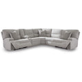 Signature Design By Ashley Acklen Place Light Gray 6 Piece Power Reclining Sectional 135 W X 122 D X 42 H