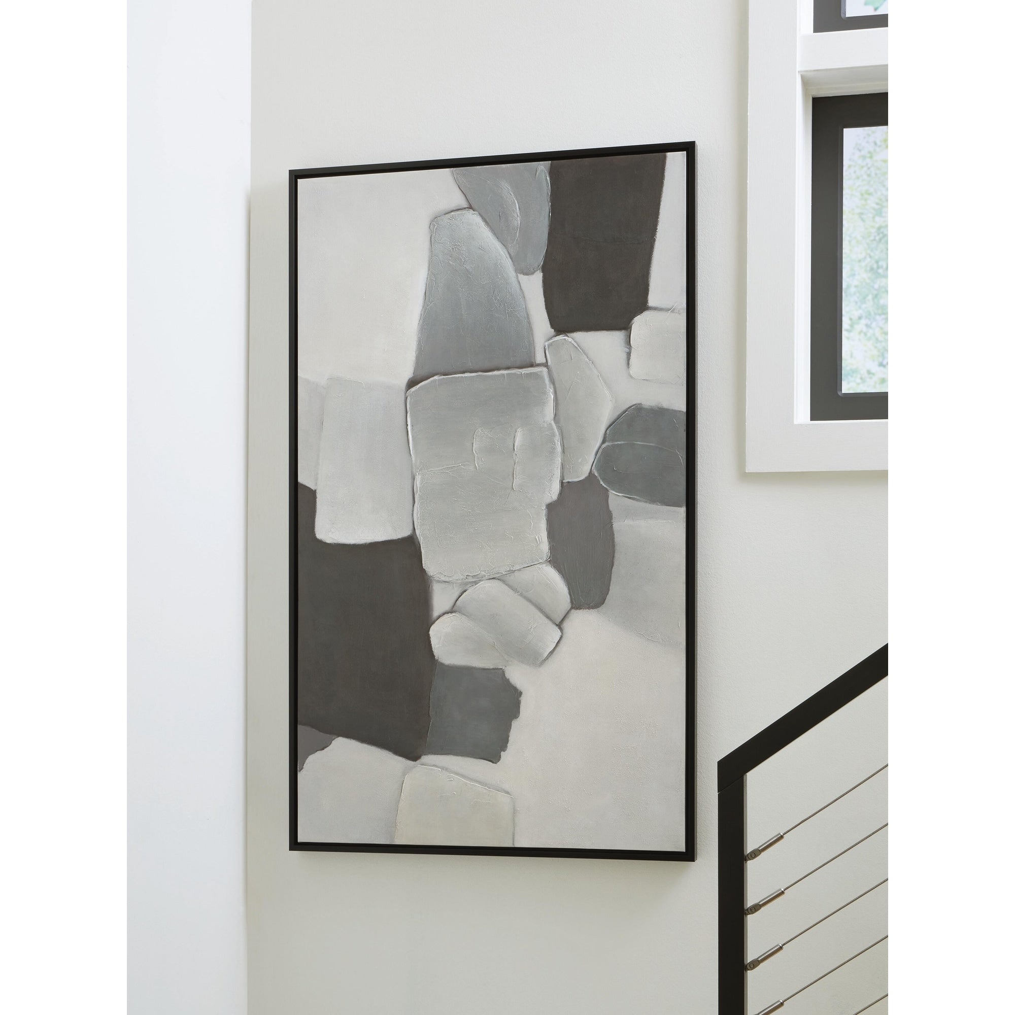 Signature Design By Ashley Adilson Gray White Wall Art