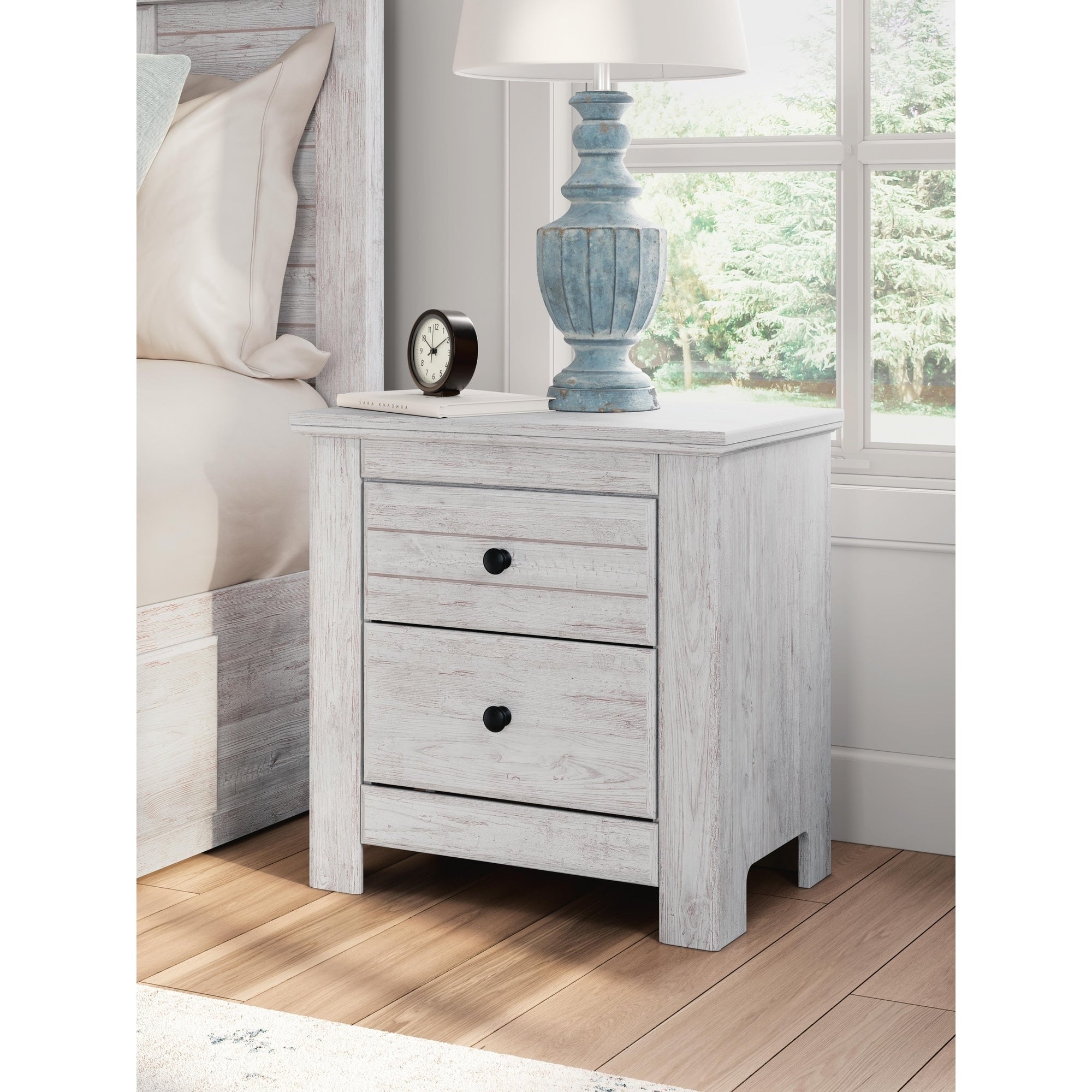 Signature Design By Ashley Allihauser White Nightstand