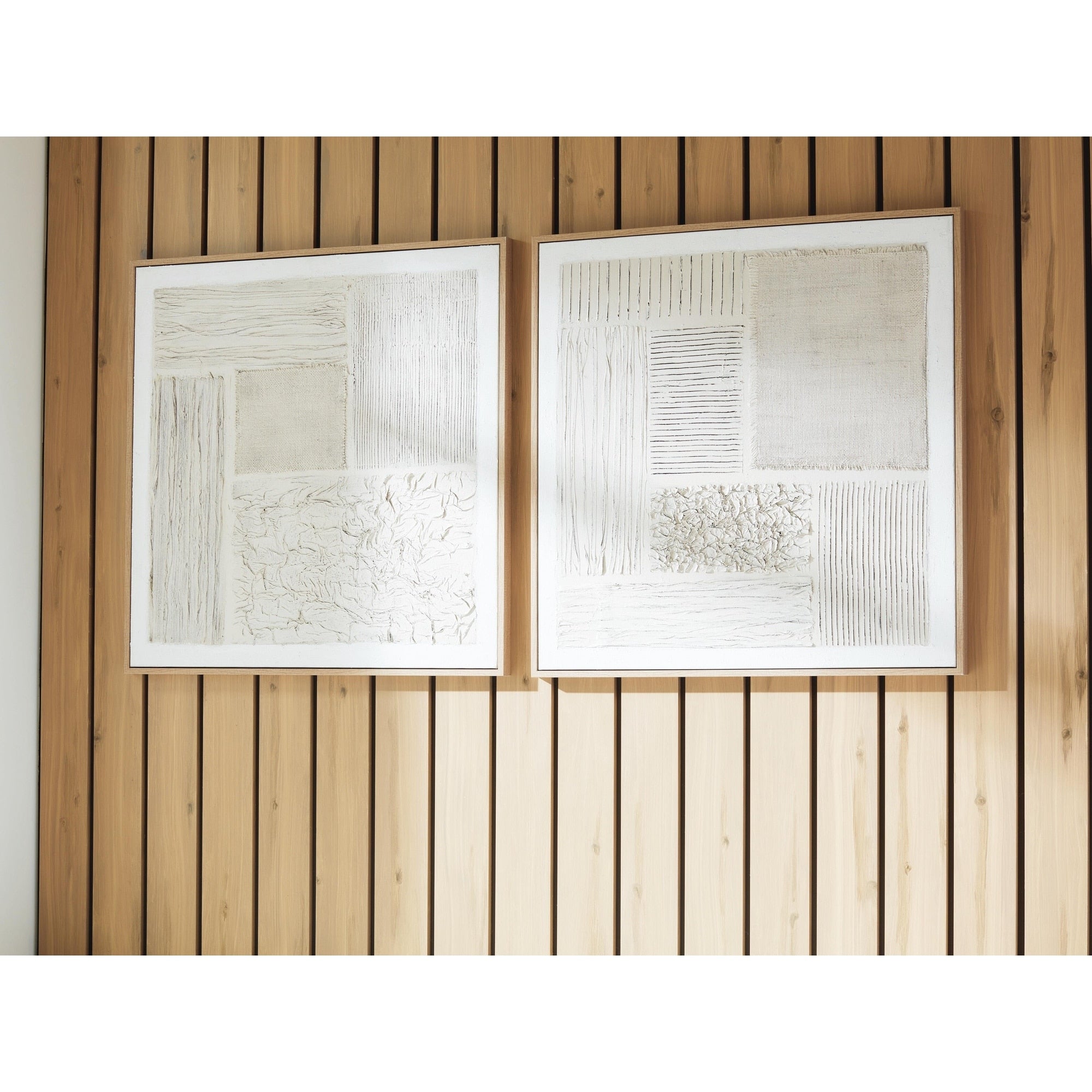 Signature Design By Ashley Andorfield Beige Black White Wall Art Set Of 2