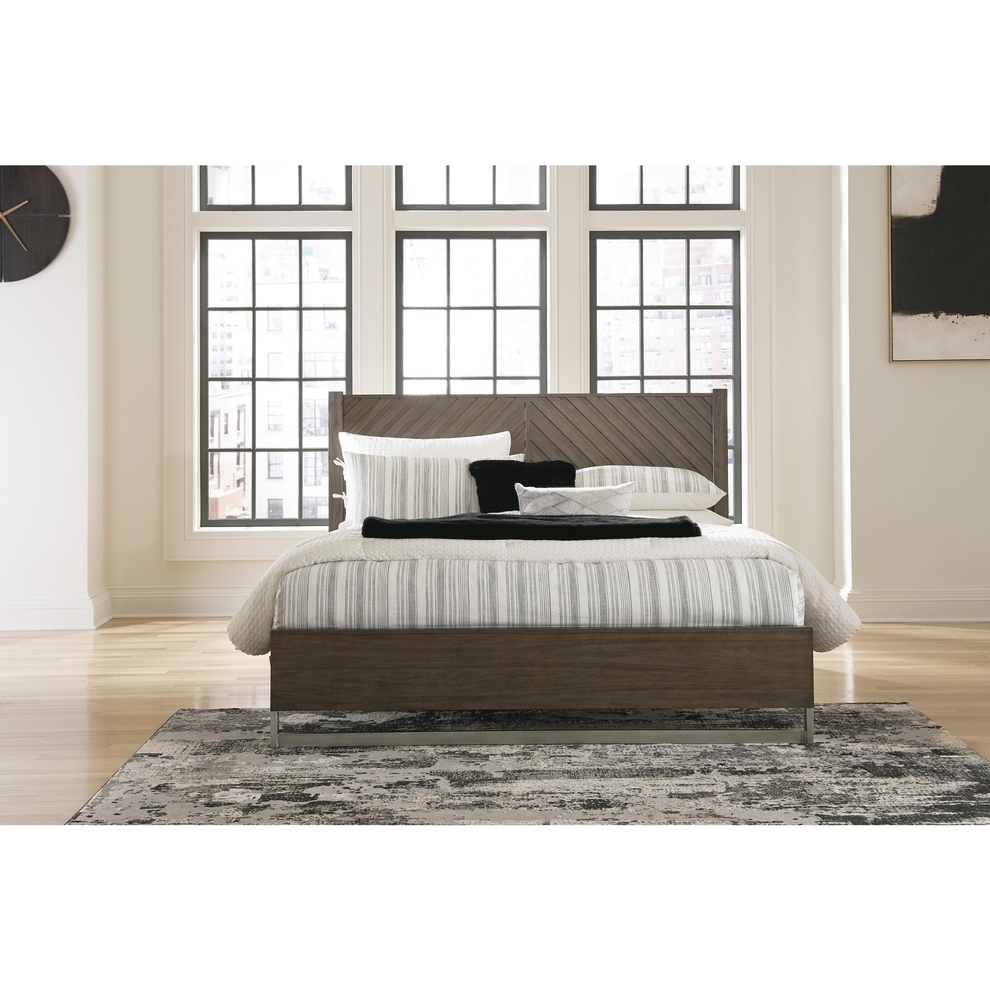 Signature Design By Ashley Arkenton Grayish Brown Panel Bed