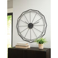 Signature Design By Ashley Arkthorne Black Wall Clock 36 W X 0.6 D X 36 H