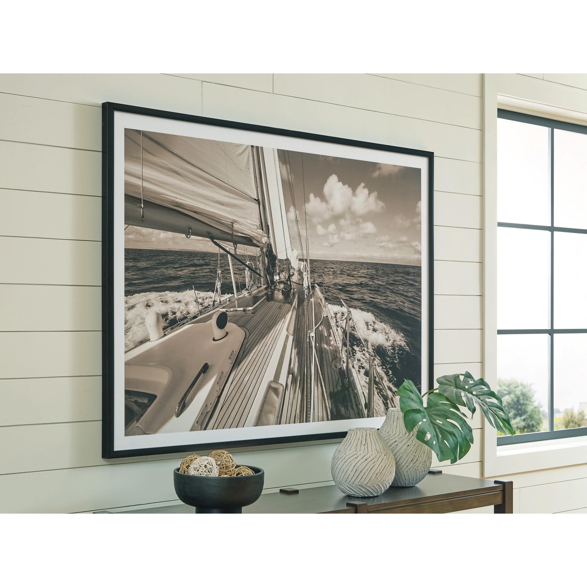 Signature Design By Ashley Arlanford Gray White Wall Art