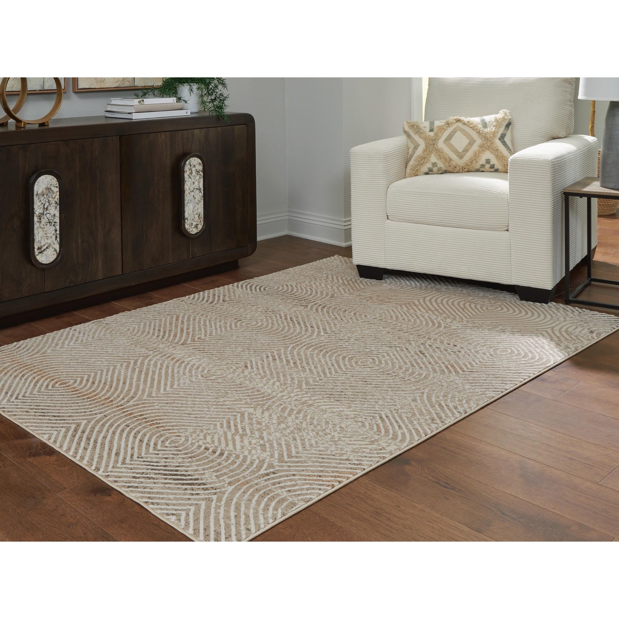 Signature Design By Ashley Bachus Beige Area Rug