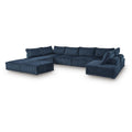 Signature Design By Ashley Bales Dark Blue 8 Piece Modular Seating 156 W X 117 D X 28 H