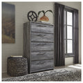Baystorm Grey Wood 6 Drawer Dresser