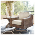 Havenside Home Sandestria Beige Outdoor Swivel Lounge Chair