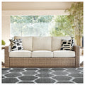 Havenside Home Sandestria Beige Outdoor Sofa With Cushion