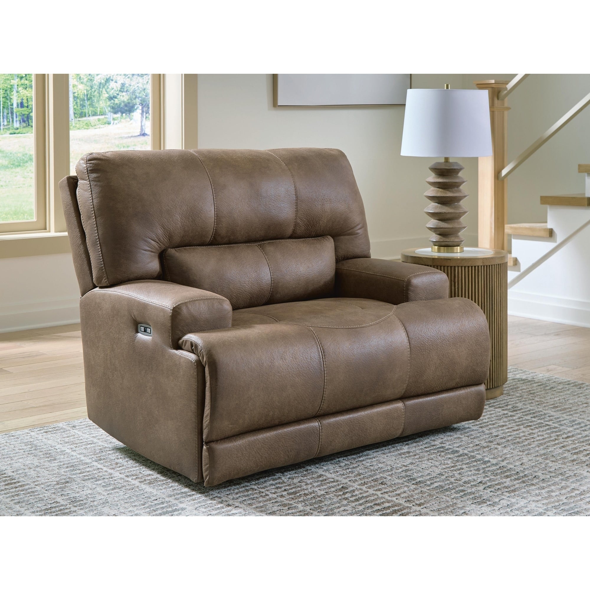 Signature Design By Ashley Bealeaf Brown Power Recliner