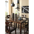 Signature Design By Ashley Bennox Brown 5 Piece Counter Table Set