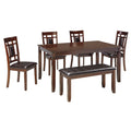 Signature Design By Ashley Bennox Brown 6 Piece Dining Room Table Set