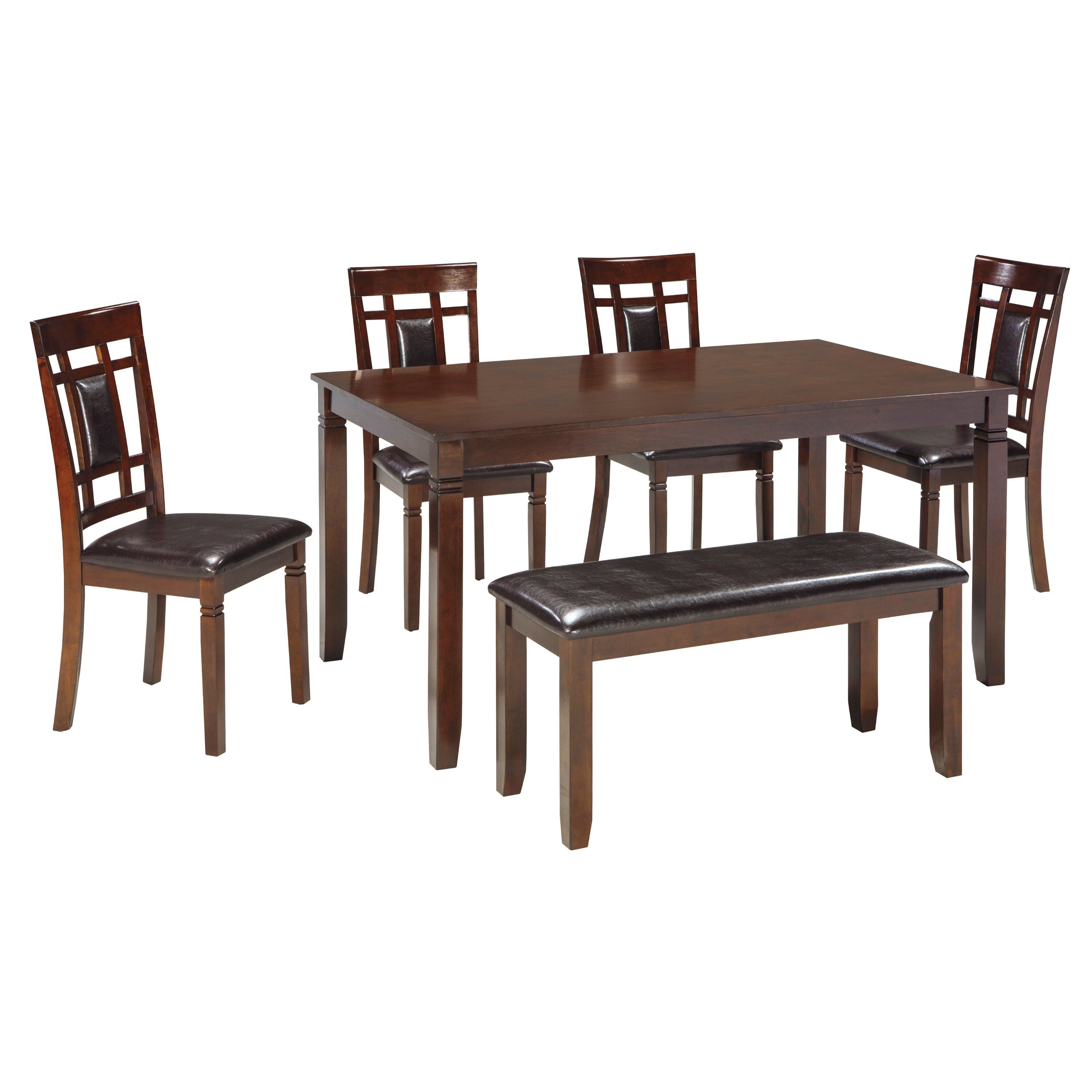 Signature Design By Ashley Bennox Brown 6 Piece Dining Room Table Set