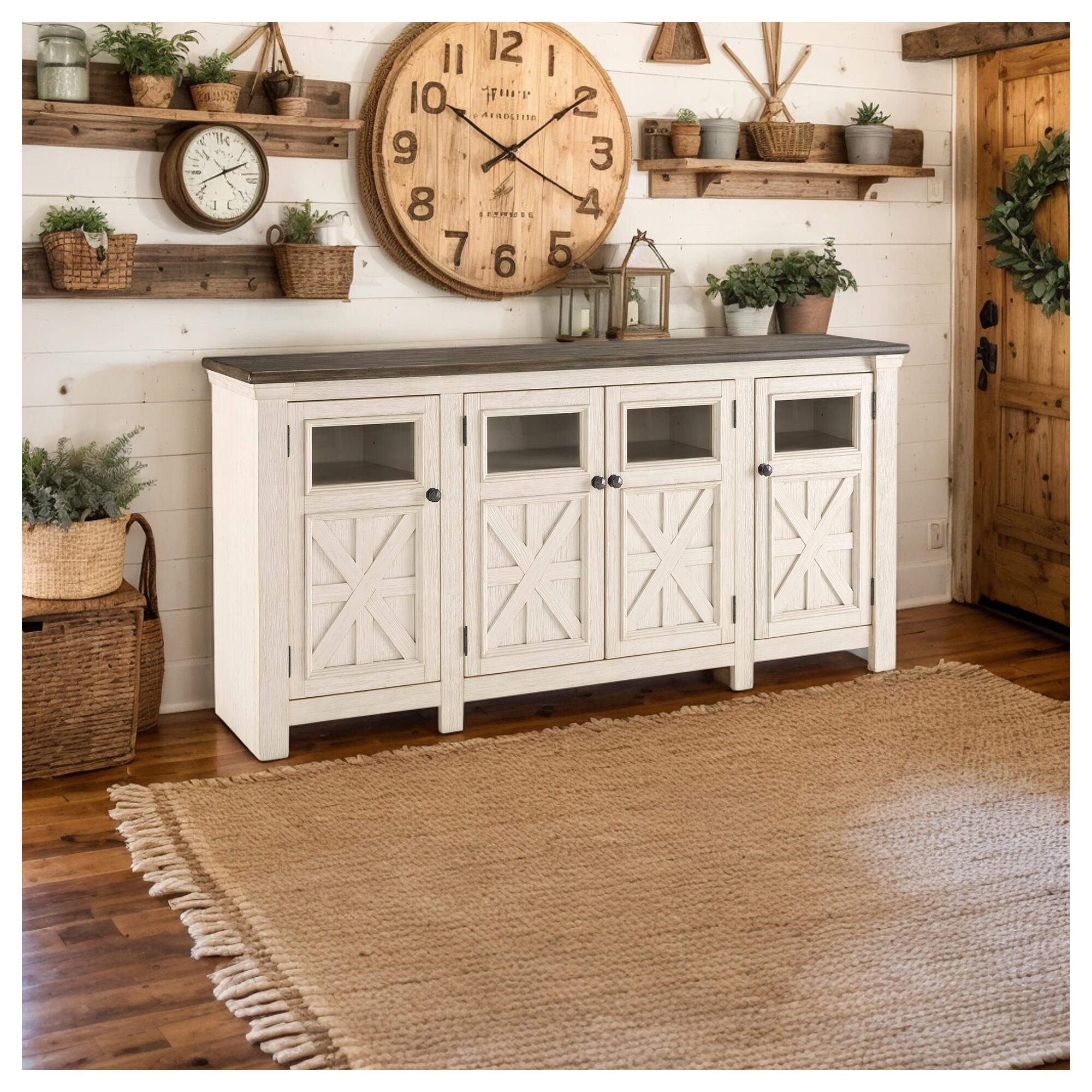 Signature Design By Ashley Bolanburg Medium Tv Stand N A