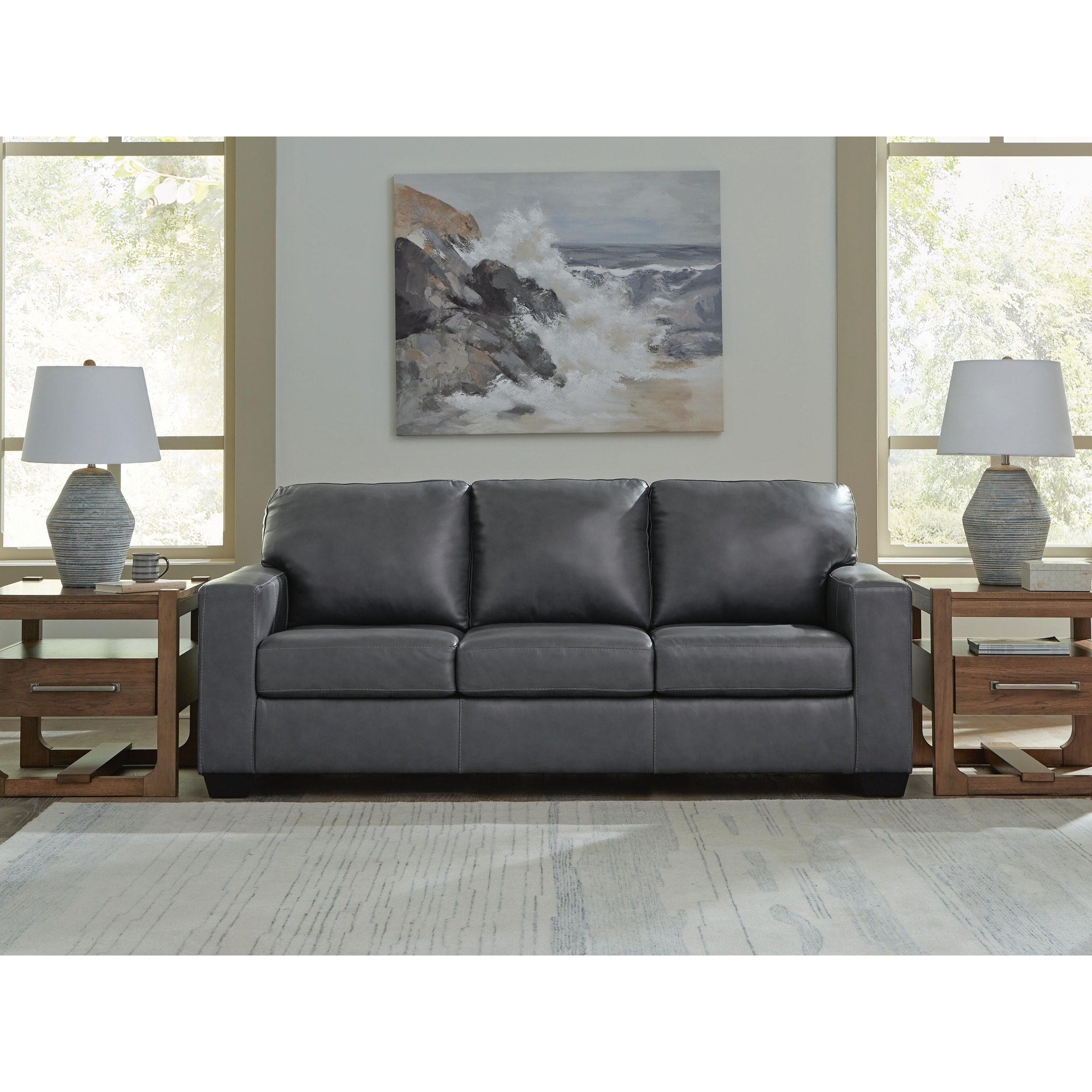 Signature Design By Ashley Bolsena Gray Sofa 85 W X 38 D X 36 H
