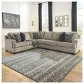 Signature Design By Ashley Bovarian Beige And Grey 3 Piece Sectional Sofa