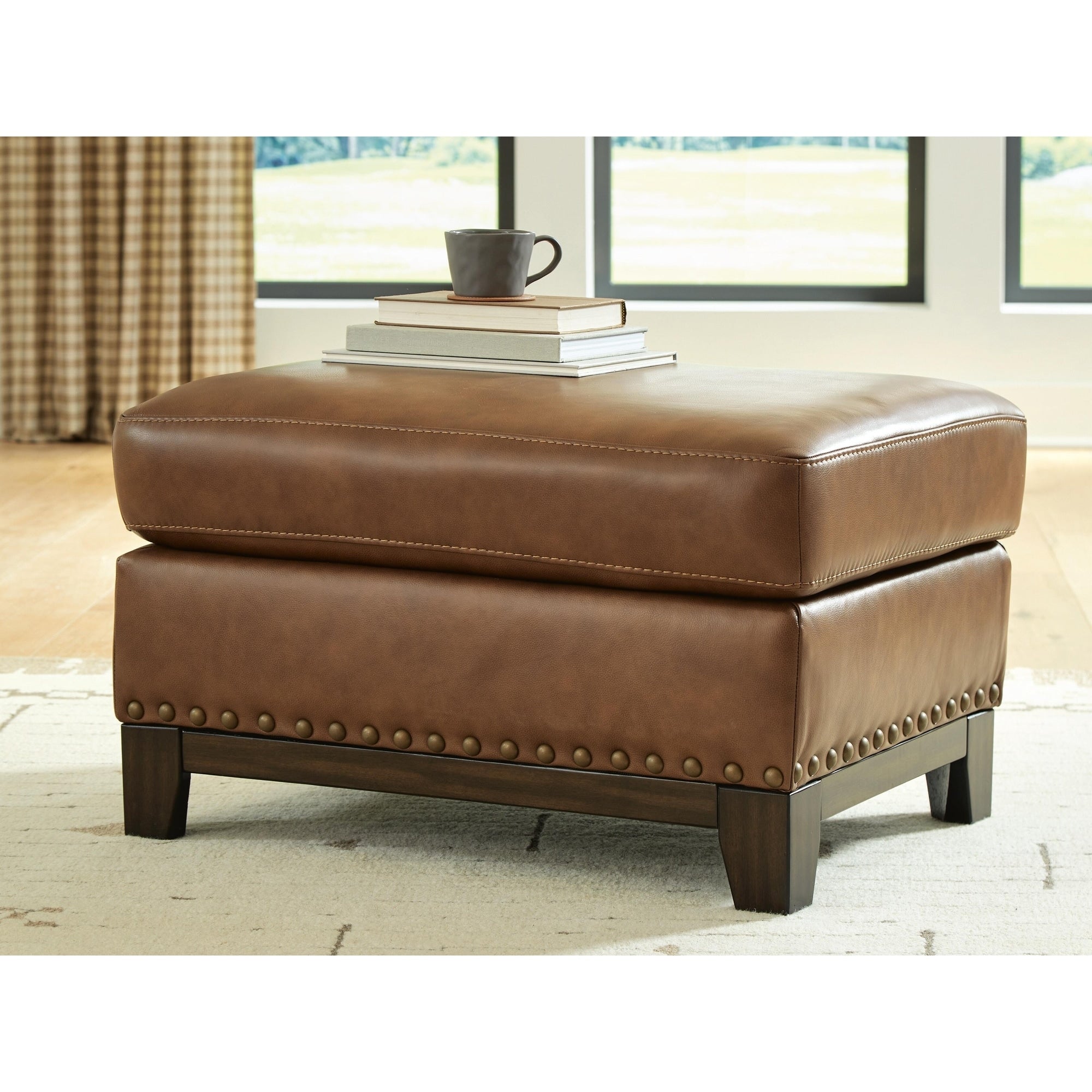 Signature Design By Ashley Brendola Brown Ottoman