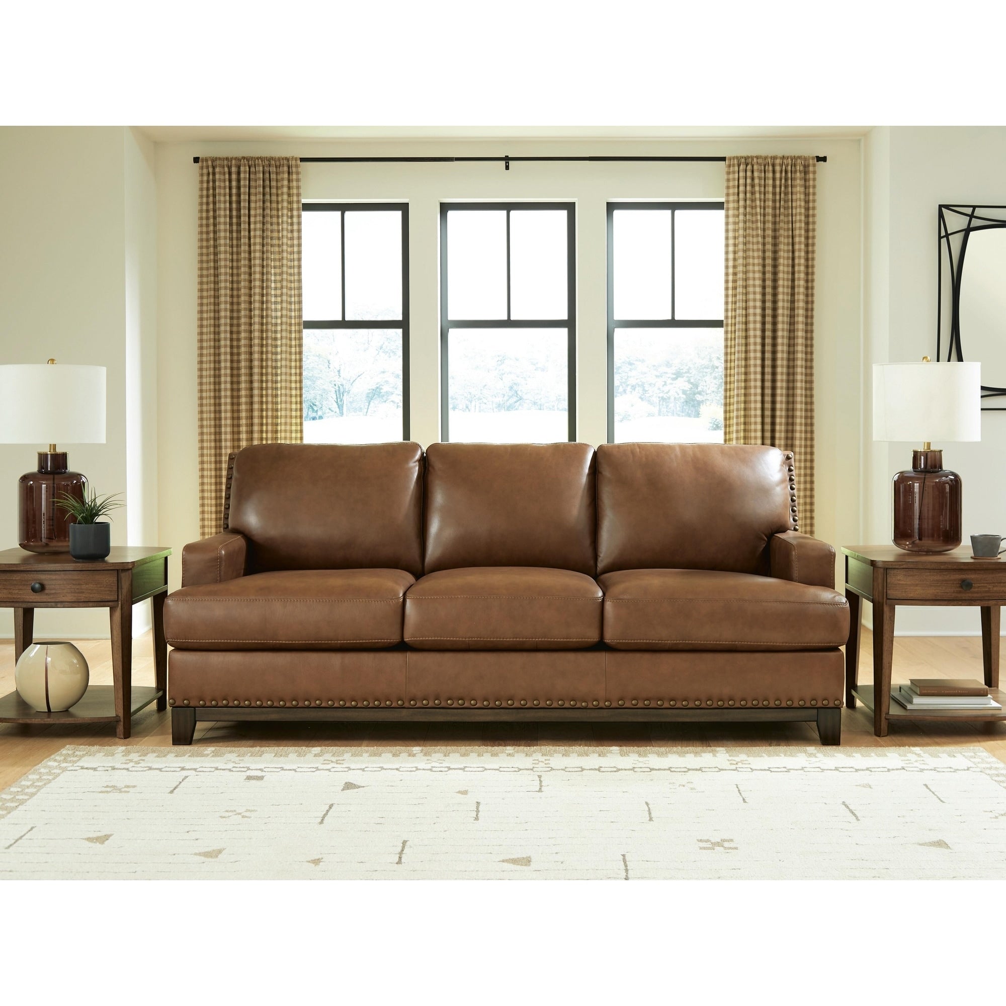 Signature Design By Ashley Brendola Brown Sofa 90 W X 41 D X 40 H