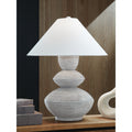 Signature Design By Ashley Brickdon White Gray Table Lamp 23 W X 23 D X 29 H