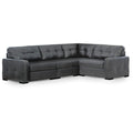 Signature Design By Ashley Brindley Pier Dark Gray 4 Piece Sectional 128 W X 88 D X 40 H