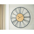 Signature Design By Ashley Brockett Black Brown Wall Clock 42 W X 2 D X 42 H