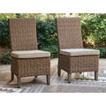 Signature Design By Ashley Carmel Bay Beige Side Chair With Cushion Set Of 2 22 W X 27 D X 40 H