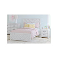 Signature Design By Ashley Cayboni Whitewash Panel Bed