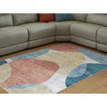 Signature Design By Ashley Chanleigh Orange Blue Washable Area Rug