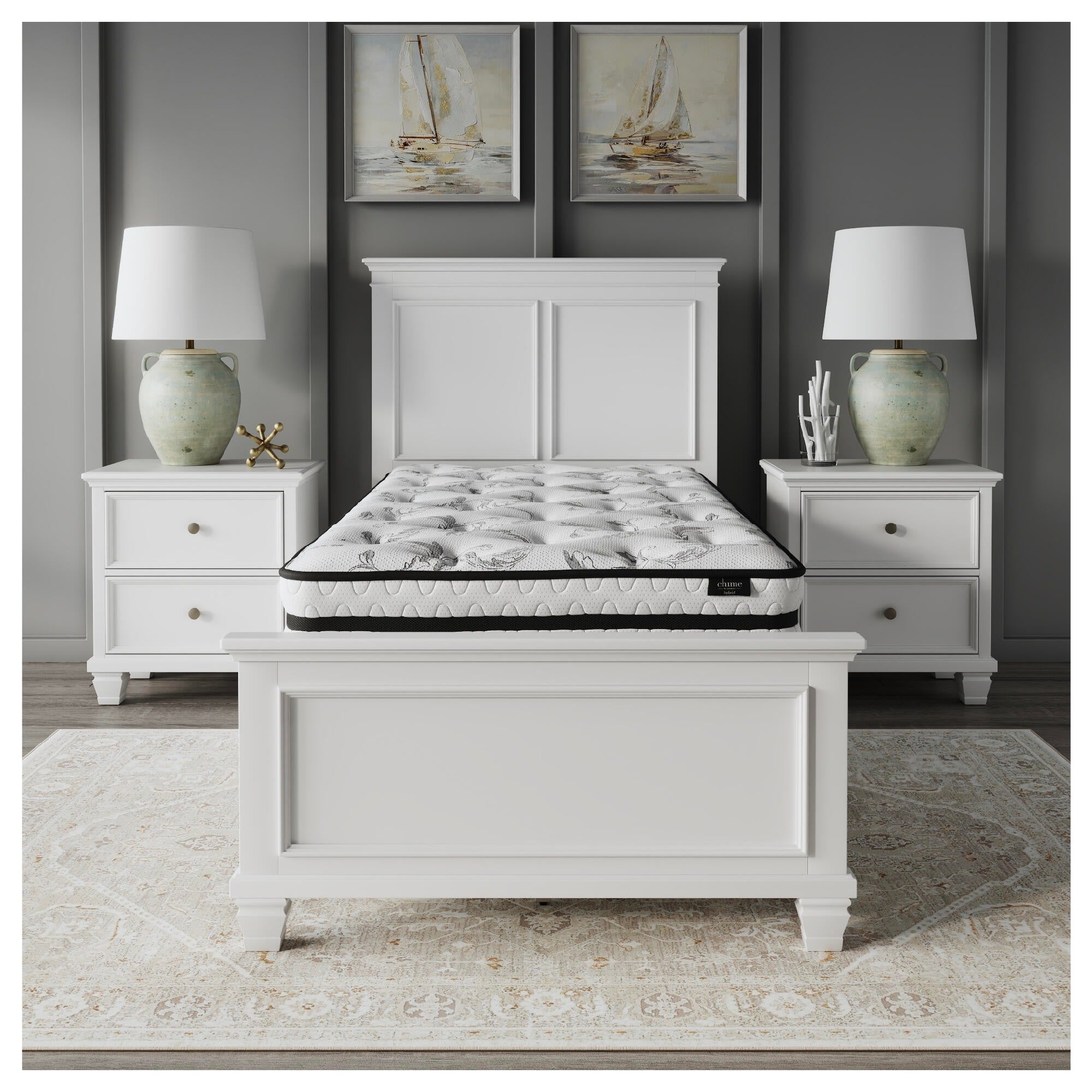 Signature Design By Ashley Chime 8 In King Innerspring Bed In A Box