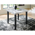 Signature Design By Ashley Chyndon Gray Black Counter Height Dining Table 42 W X 42 D X 36 H