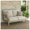 Ashley Furniture Signature Design Clare View Outdoor Loveseat W Cushion Beige
