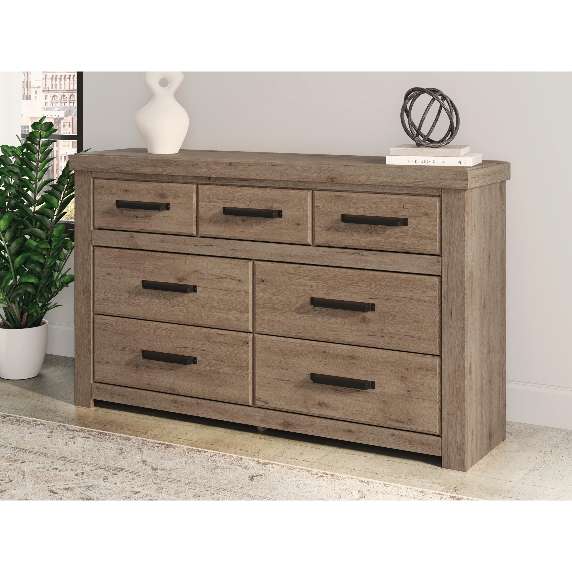 Signature Design By Ashley Contoura Light Brown Dresser