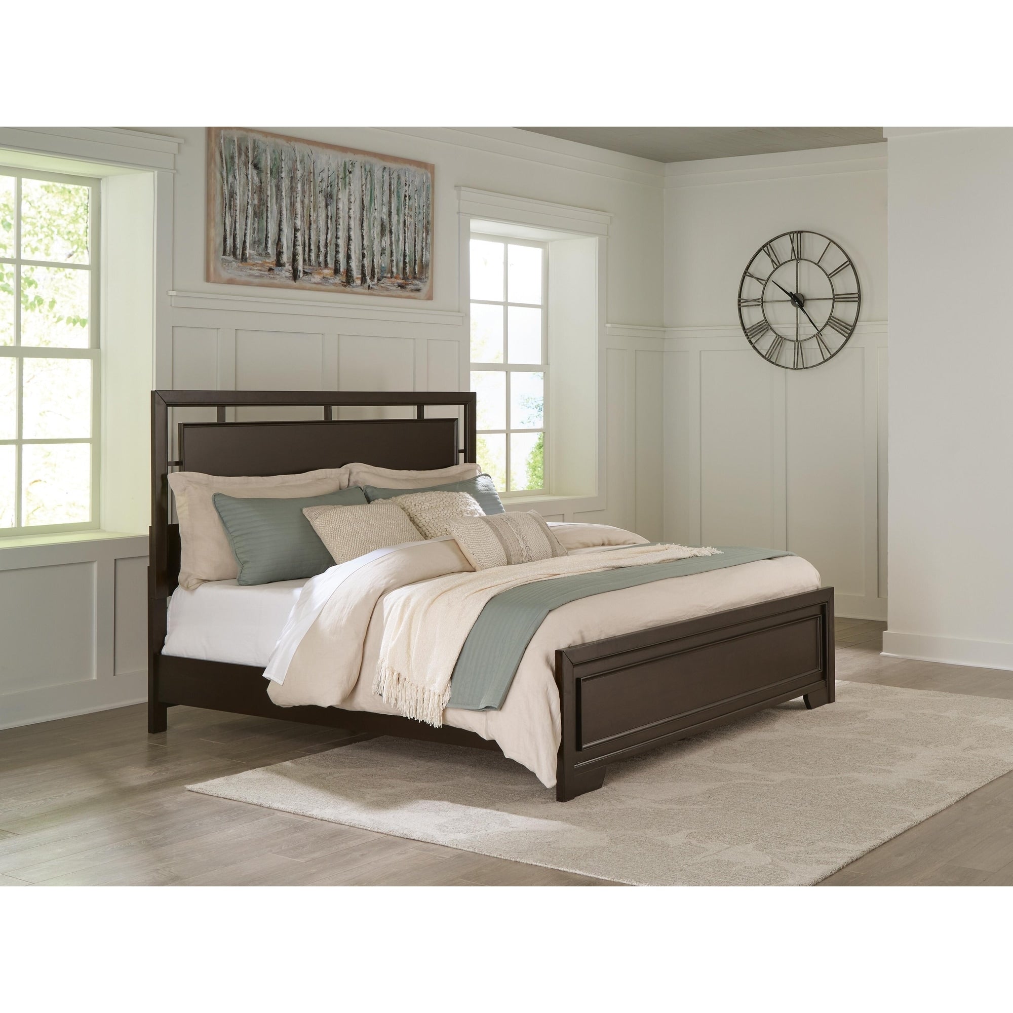 Signature Design By Ashley Covetown Dark Brown Panel Bed