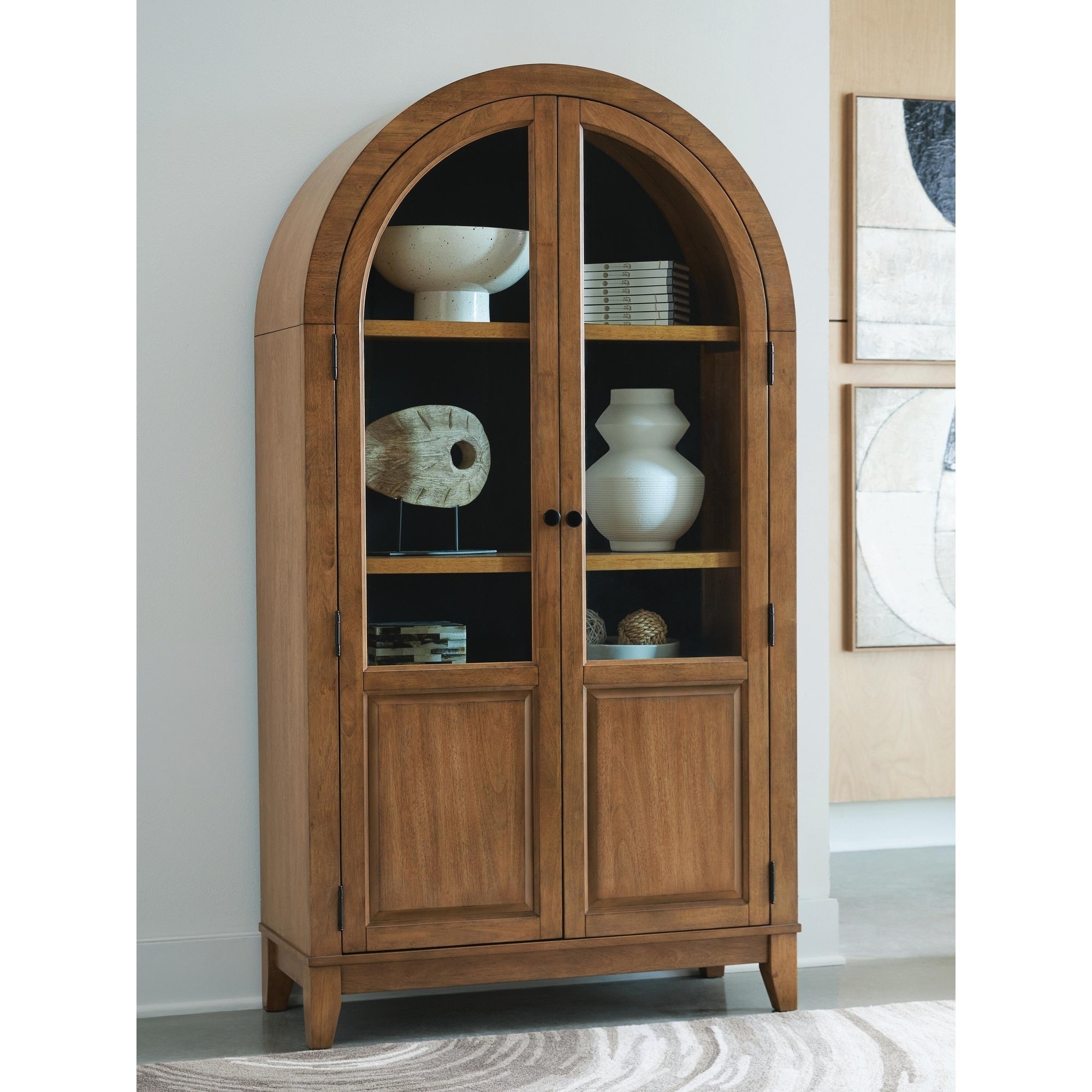 Signature Design By Ashley Dagandale Brown Black Accent Cabinet 40 W X 16 D X 74.13 H