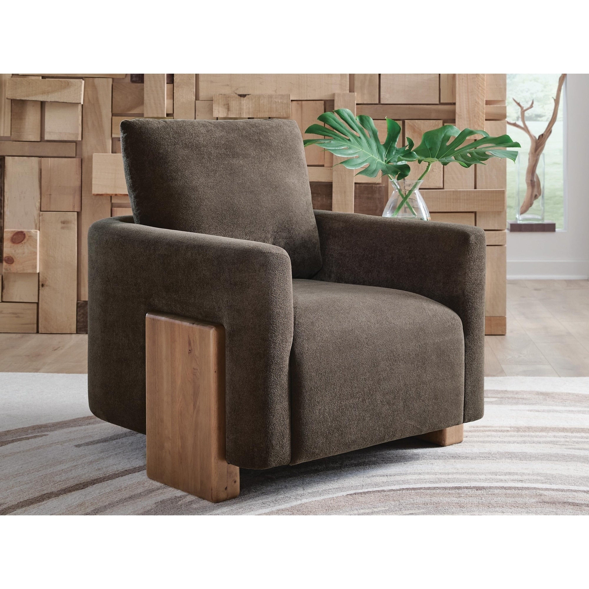 Signature Design By Ashley Dairlett Brown Accent Chair 35 W X 38 D X 34 H