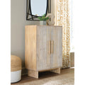 Signature Design By Ashley Dallinbury Brown White Accent Cabinet 31.5 W X 16 D X 44.75 H