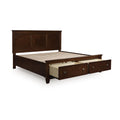 Signature Design By Ashley Danabrin Dark Brown Platform Storage Bed