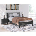Signature Design By Ashley Danziar Black Slat Bed