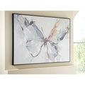Signature Design By Ashley Dashwick Gray Black Blue Wall Art