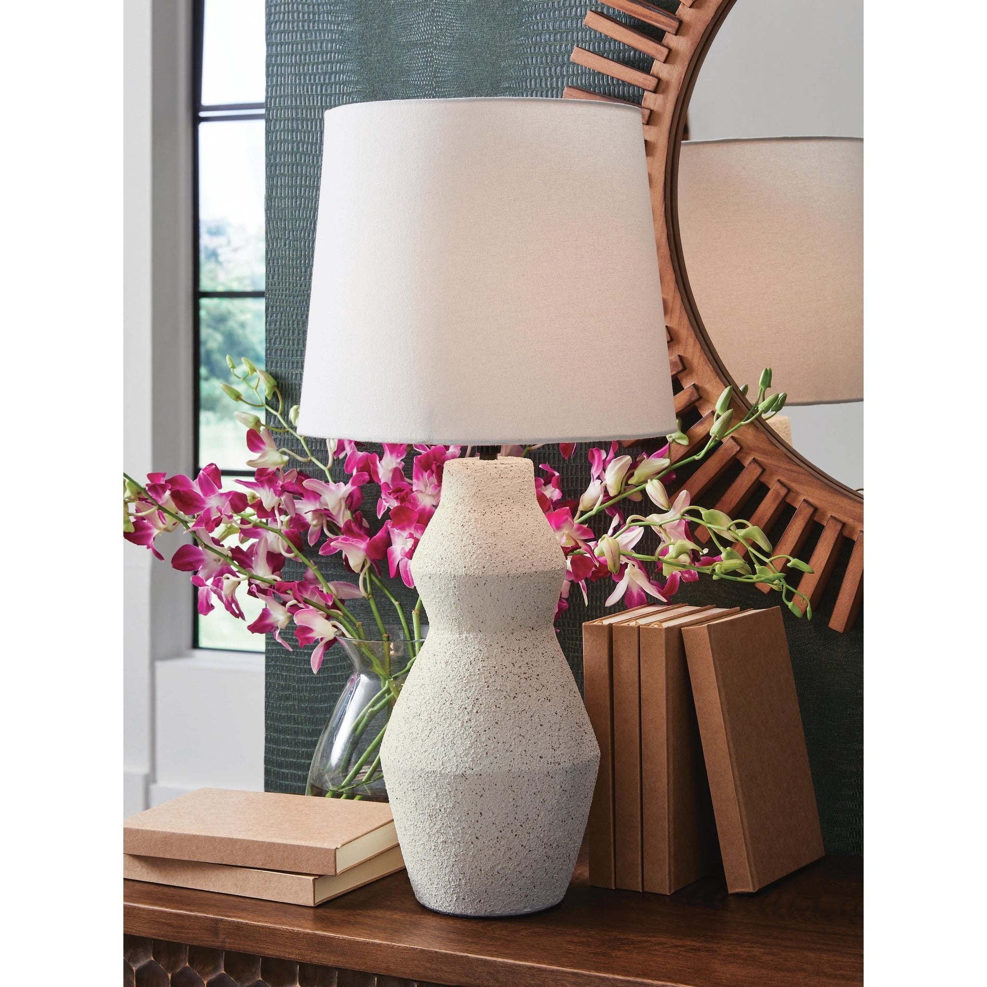 Signature Design By Ashley Dawthorne Beige Table Lamp 12 W X 12 D X 25 H