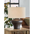 Signature Design By Ashley Dolanham Distressed Brown Table Lamp 19 W X 19 D X 25 H