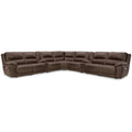 Signature Design By Ashley Dunleith Dark Brown 9 Piece Power Reclining Sectional 167 W X 167 D X 43 H