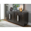 Signature Design By Ashley Elliston Dark Brown Accent Cabinet 64.75 W X 17.75 D X 31.63 H