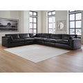 Signature Design By Ashley Emilia Black 6 Piece Sectional 170 W X 90 D X 36 H