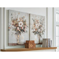 Signature Design By Ashley Faisaldon Gray Green Wall Art Set Of 2